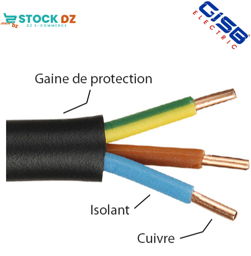 Cable 3x1.5mm² rigide