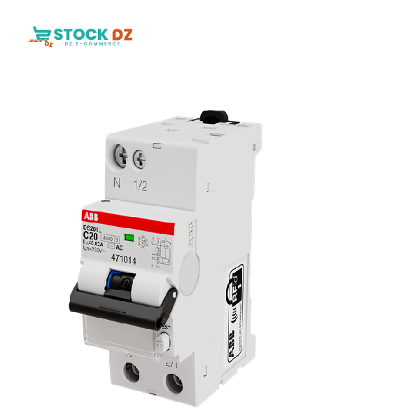 Disj Diff modulaire Ph+N (4,5KA) DS201L-C20-30mA-AC